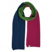 Scarf | Ostrich | Grenadine Pink + Watercress Green | Premium Australian Lambswool